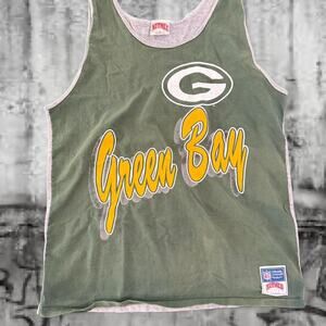 Vintage 90s Nutmeg Green Bay Packers Tank Top – M
